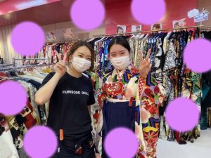 TAKAZEN神戸店　前撮り撮影会　イマドキ　カワイイ　コディネート 　袴　卒業式　神戸　レンタル