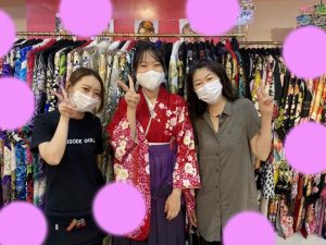 TAKAZEN神戸店　前撮り撮影会　イマドキ　カワイイ　コディネート　袴　レンタル　卒業式　　