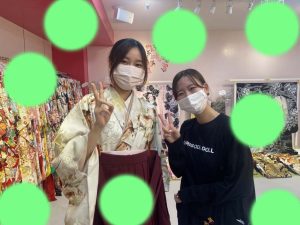 TAKAZEN神戸店　卒業式　袴　イマドキ　かわいい　赤