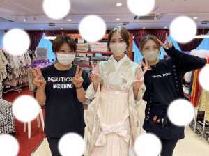 卒業式 袴 白