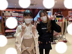 卒業式　袴　かわいい