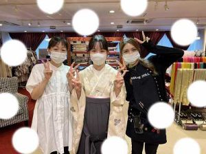 卒業式　袴　かわいい