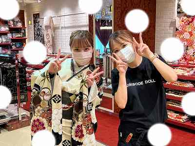 ヴｨンテージ　くすみ　振袖レンタル