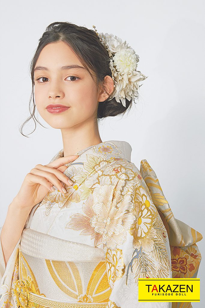 松柄　かわいい振袖