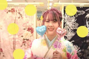 レトロ　フリル　振袖レンタル
