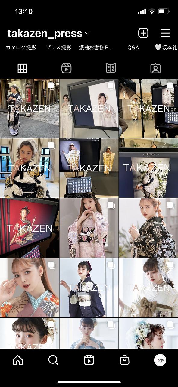 振袖最新情報が盛り沢山のTAKAZENインスタに注目☆