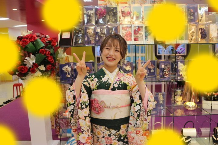 TAKAZEN神戸店　前撮り撮影会　イマドキ　カワイイ　コディネート　振袖　レンタル　袴　