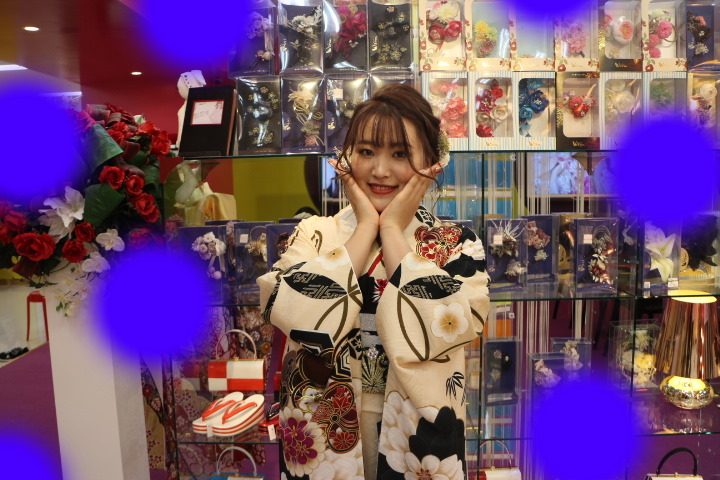 TAKAZEN神戸店　前撮り撮影会　イマドキ　カワイイ　コディネート　振袖　レンタル　袴　