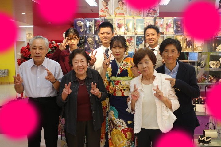 TAKAZEN神戸店　前撮り撮影会　イマドキ　カワイイ　コディネート　振袖　レンタル　袴　