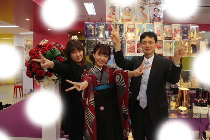 TAKAZEN神戸店　前撮り撮影会　イマドキ　カワイイ　コディネート　振袖　レンタル　袴　