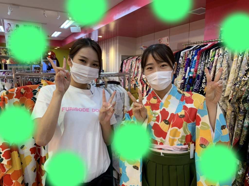 TAKAZEN神戸店　袴　イマドキ　カワイイ　コディネート