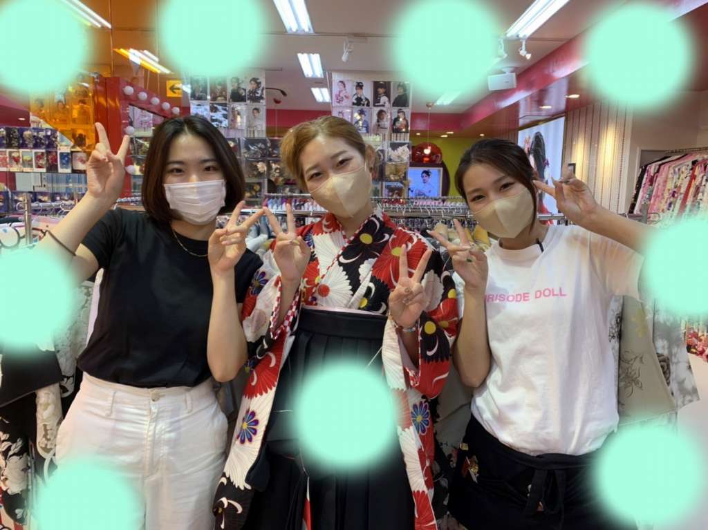 TAKAZEN神戸店　袴　イマドキ　カワイイ　コディネート