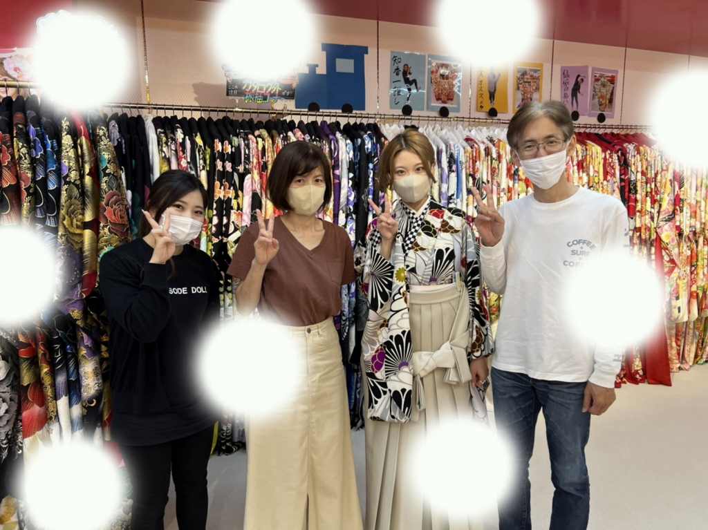 TAKAZEN神戸店　袴　イマドキ　カワイイ　コディネート