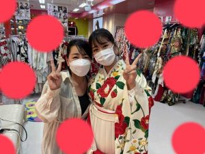 TAKAZEN神戸店　卒業式　袴レンタル　レトロ　かわいい　コーディネート