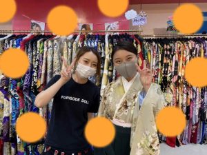 TAKAZEN神戸店　卒業式　袴　イマドキ　くすみ　かわいい