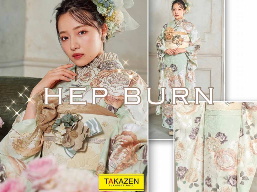 TAKAZEN神戸店　前撮り撮影会　イマドキ　カワイイ　コディネート　くすみカラー　袴　レンタル　振袖レンタル　リボン　薔薇　オリジナル