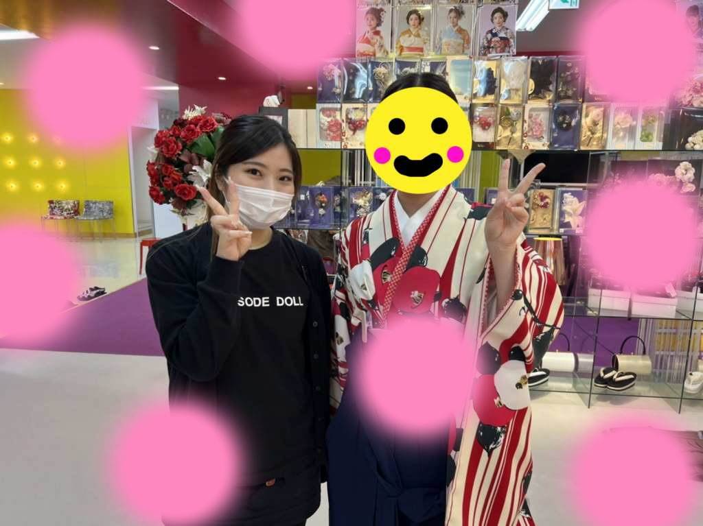 TAKAZEN神戸店　袴　イマドキ　カワイイ　コディネート