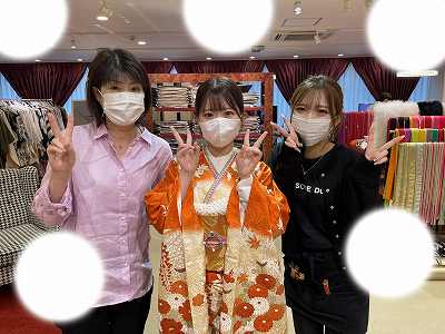 振袖　古典　かわいい