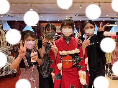 ヴｨンテージ　くすみ　振袖レンタル