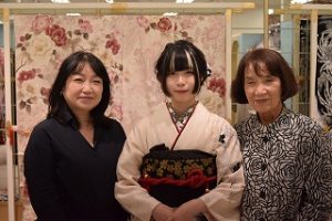 振袖　振袖レンタル　レトロ　前撮り　なんば