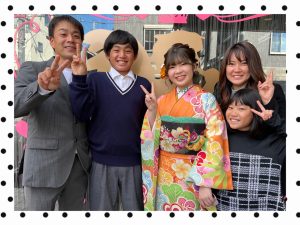 振袖　レンタル　奈良　前撮り　オレンジ　おしゃれ