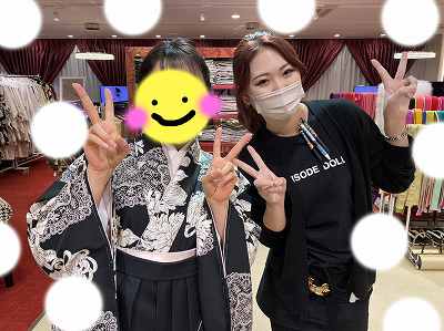 卒業式　袴　かわいい