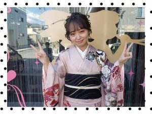 振袖　レンタル　奈良　ピンク　かわいい　白　おしゃれ