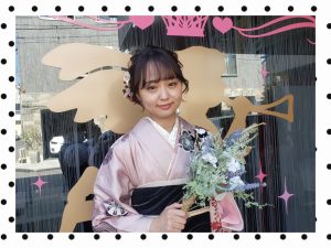 振袖　レンタル　奈良　おしゃれ　ピンク　白