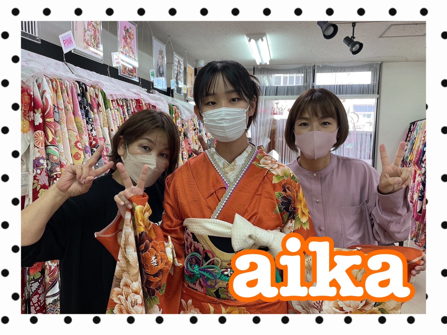 【TAKAZEN奈良店】１６日♡２０２４年成人のテラコッタカラーと黒カラーのイマドキコーディネートでお洒落かわいい振袖ちゃんたち♡