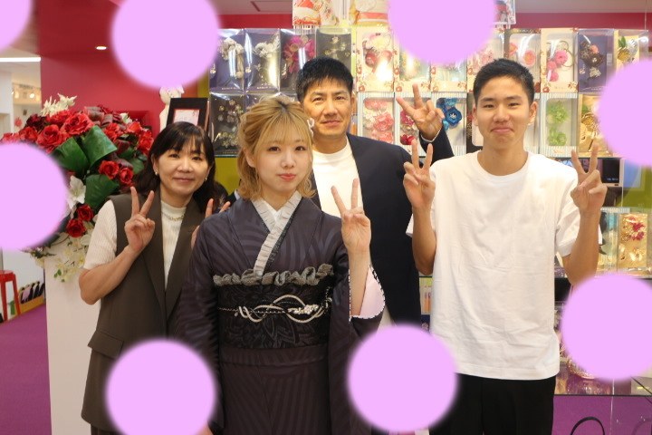 TAKAZEN神戸三宮店　前撮り撮影会　イマドキ　カワイイ　コディネート　振袖　レンタル　袴　