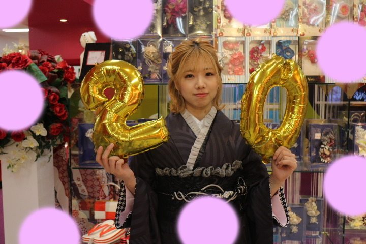 TAKAZEN神戸三宮店　前撮り撮影会　イマドキ　カワイイ　コディネート　振袖　レンタル　袴　