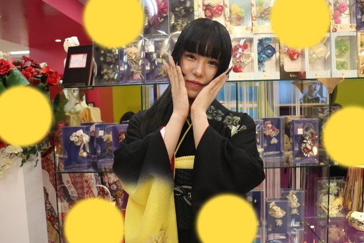 TAKAZEN神戸三宮店　前撮り撮影会　イマドキ　カワイイ　コディネート　振袖　レンタル　袴　