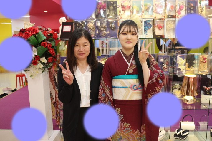 TAKAZEN神戸三宮店　前撮り撮影会　イマドキ　カワイイ　コディネート　振袖　レンタル　袴　