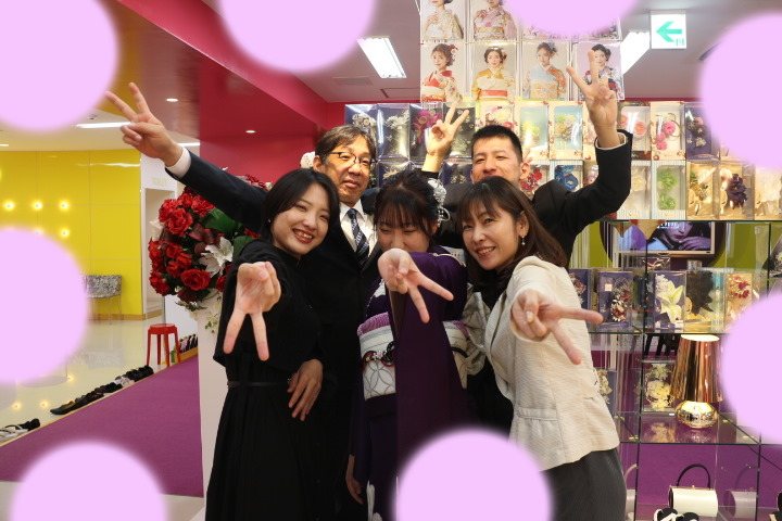 TAKAZEN神戸三宮店　前撮り撮影会　イマドキ　カワイイ　コディネート　振袖　レンタル　袴　