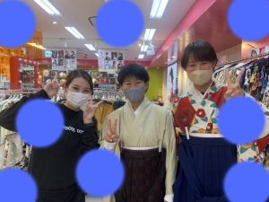 TAKAZEN神戸店　卒業式　袴レンタル　格安　カッコイイ　オシャレ　シンプル