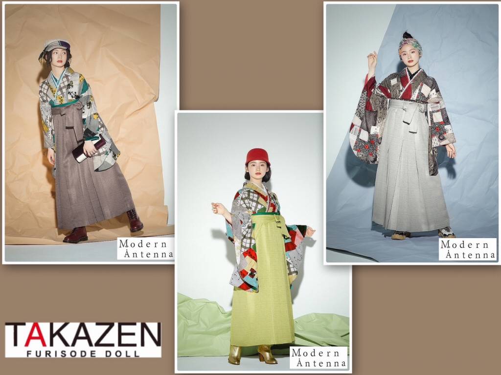 TAKAZEN神戸三宮店　前撮り撮影会　イマドキ　カワイイ　コディネート　振袖　レンタル　袴　