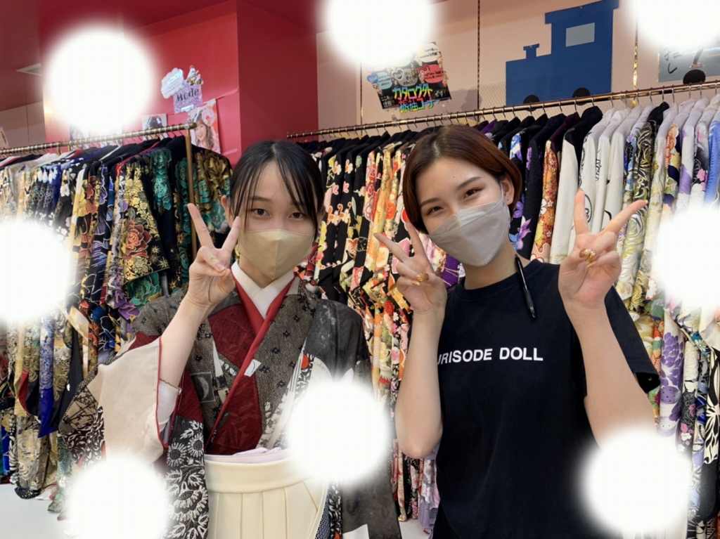 TAKAZEN神戸三宮店　前撮り撮影会　イマドキ　カワイイ　コディネート　振袖　レンタル　袴　