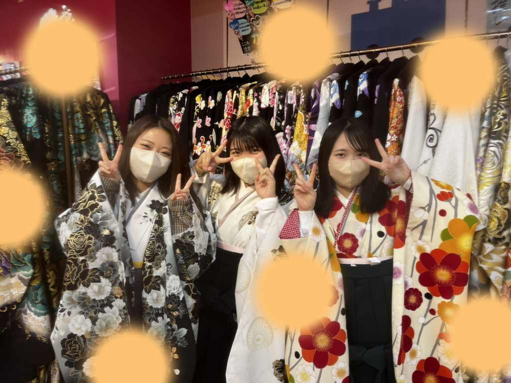 TAKAZEN神戸三宮店　前撮り撮影会　イマドキ　カワイイ　コディネート　振袖　レンタル　袴　