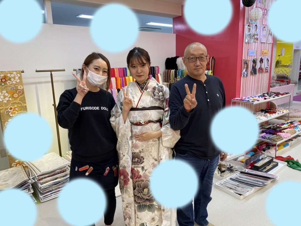 TAKAZEN神戸店　成人式　振袖　イマドキ　イマドキ　カワイイ　コディネート