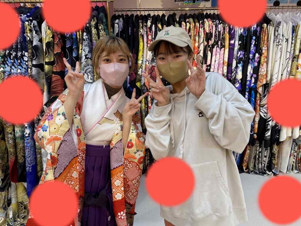 TAKAZEN神戸三宮店　前撮り撮影会　イマドキ　カワイイ　コディネート　振袖　レンタル　袴　