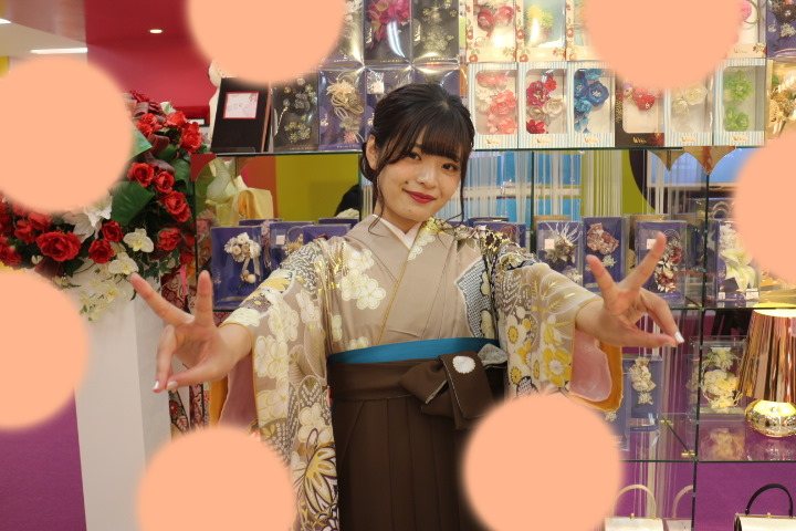 TAKAZEN神戸三宮店　前撮り撮影会　イマドキ　カワイイ　コディネート　振袖　レンタル　袴　