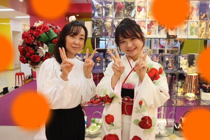 TAKAZEN神戸三宮店　前撮り撮影会　イマドキ　カワイイ　コディネート　振袖　レンタル　くすみ　派手　キラキラ　かわいい　おしゃれ　イマドキ　成人式