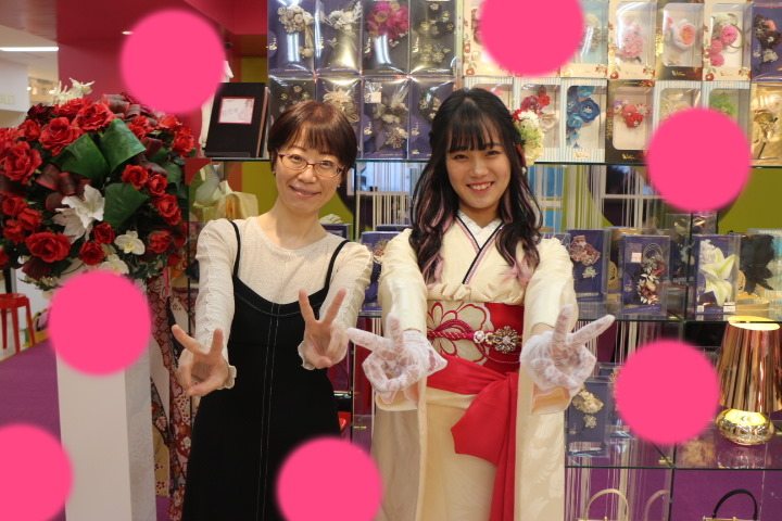 TAKAZEN神戸三宮店　前撮り撮影会　イマドキ　カワイイ　コディネート　振袖　レンタル　袴　