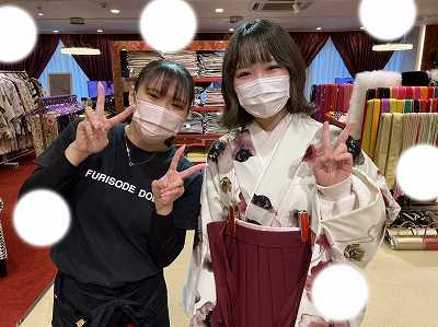 【TAKAZEN大阪梅田本店】♡7日　イマドキくすみ袴＆お振袖姫ちゃん♡