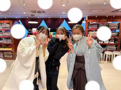 【TAKAZEN大阪梅田本店】♡2日　イマドキくすみ袴＆お振袖姫ちゃん♡
