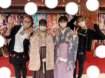 【TAKAZEN大阪梅田本店】♡9日　梅田でかわいいお振袖＆袴姫ちゃん♡