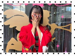 成人式　振袖　前撮り撮影会　オシャレ　赤