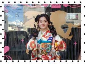 成人式　振袖　前撮り撮影会　おしゃれ　白