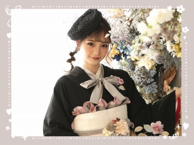 ♡【TAKAZEN堺店】10日　miuちゃん着用！アンティーク調のオシャレなお振袖♡