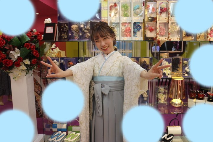 TAKAZEN神戸店　卒業式　袴　前撮り撮影会　イマドキ　かわいい　レース　